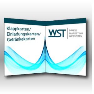 Klappkarte/ Einladungskarte/ Getränkekarten Werbedruck Staub GmbH